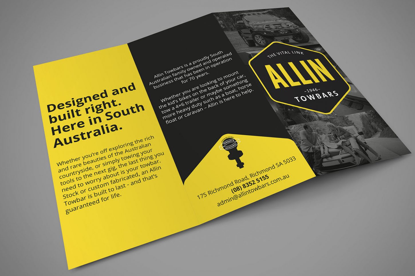 Allin Towbars 3-fold brochure