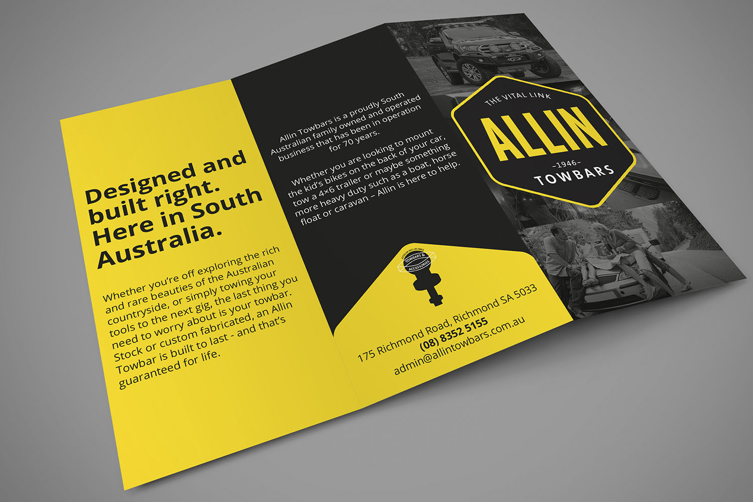 Allin Towbars 3-fold brochure